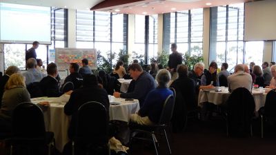 Image of participants sharing collaboration feedback