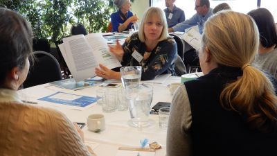 Image of participants discussing 