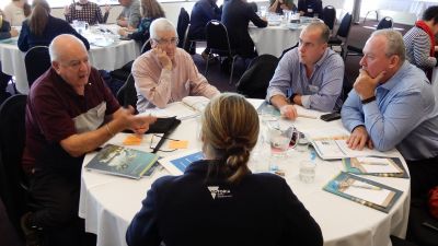 Image of participants discussing 