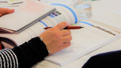 Image of  going through the draft Strategy documents