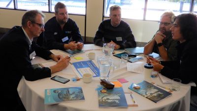 Image of participants discussing 