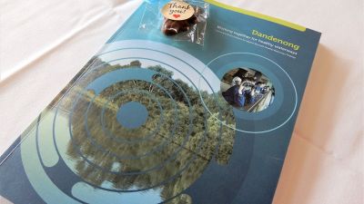 Image of Draft Strategy document and thank-you gift