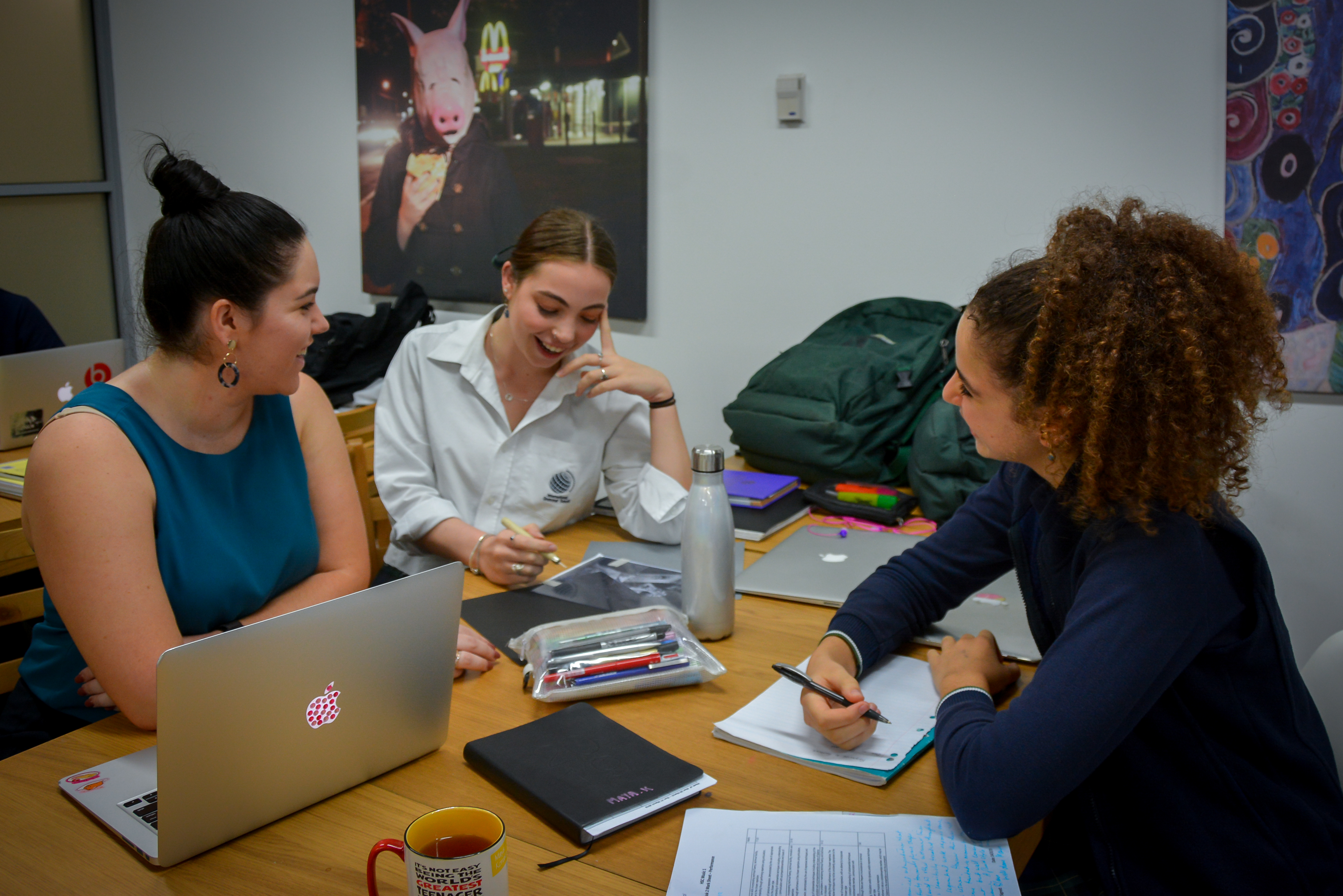 IGS 2019 Scholar Bridget Farkas with Year 12 students