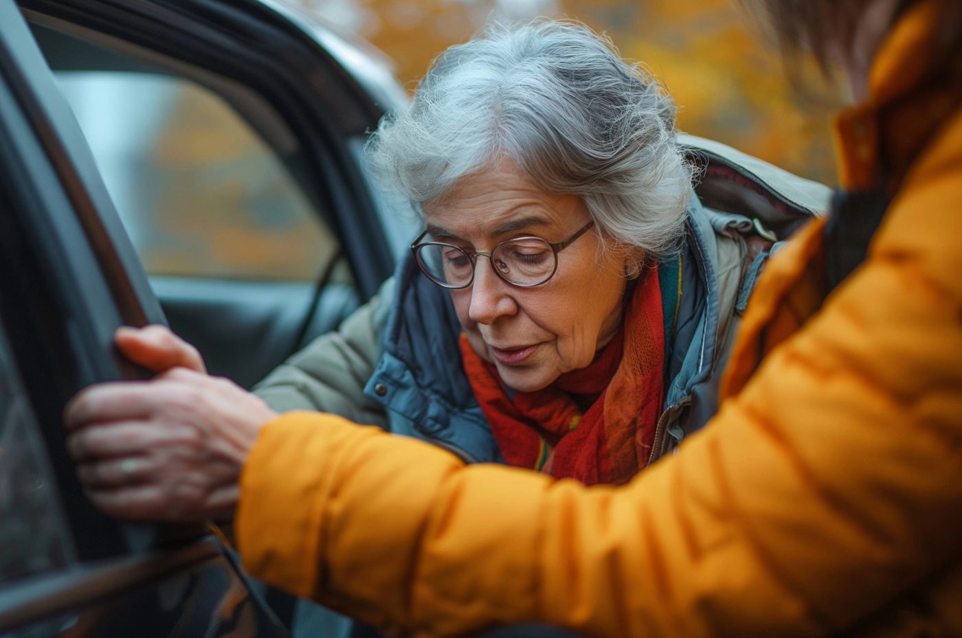 Providing a ride for a community member