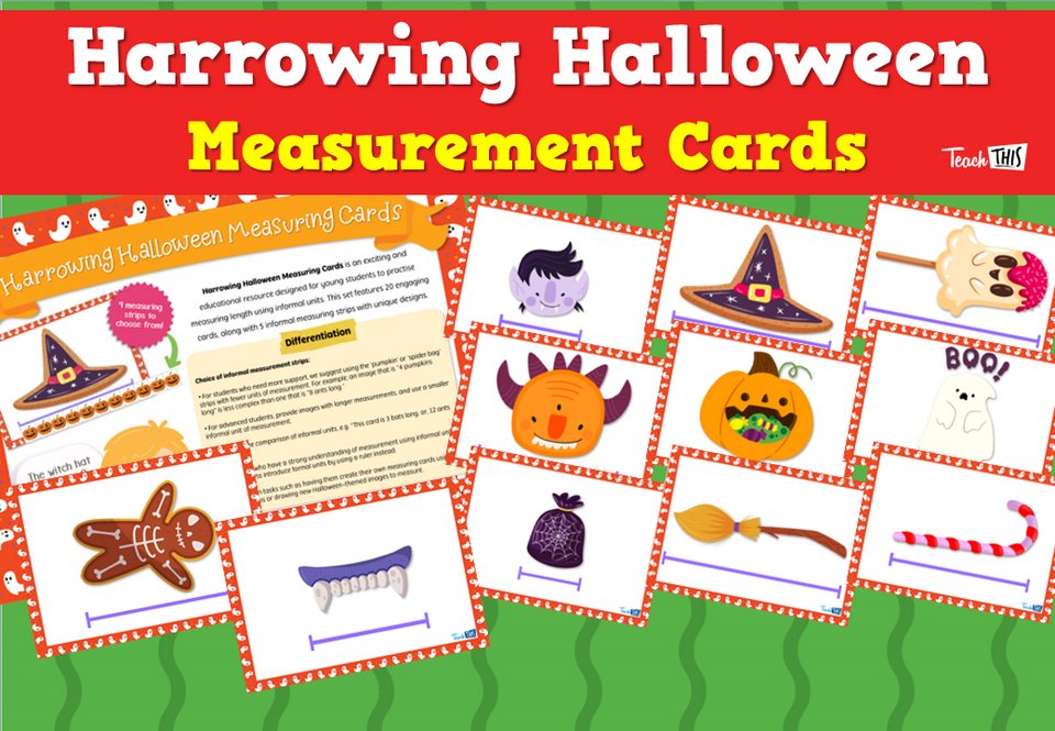 Harrowing Halloween Measurement Cards
