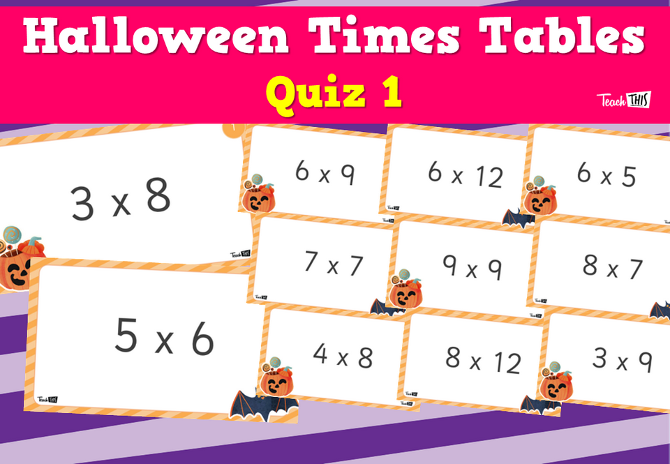 Halloween Times Tables Quiz 1