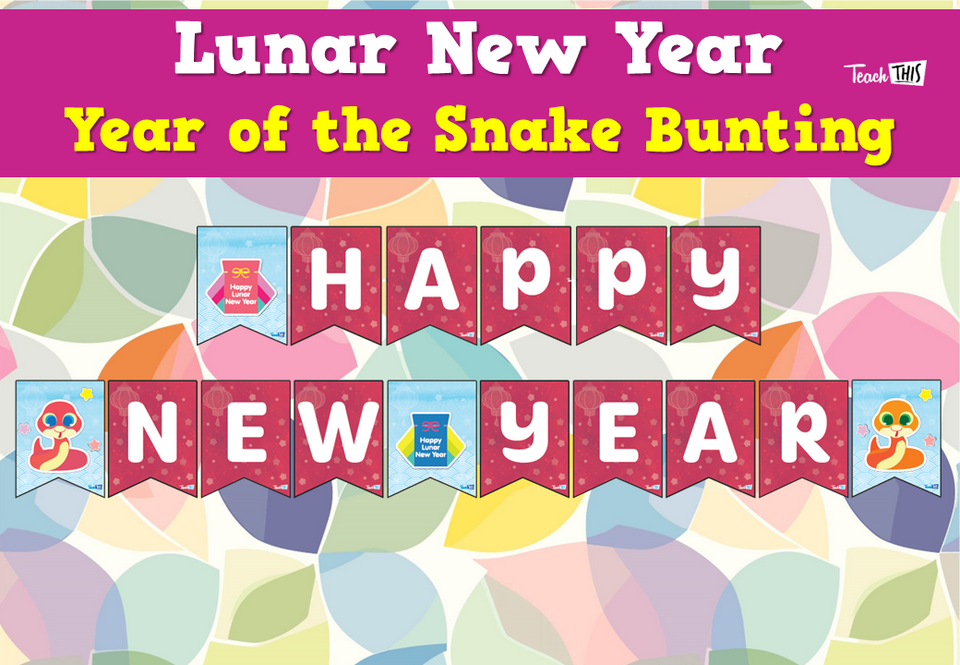 Lunar New Year - Year of the Snake Bunting