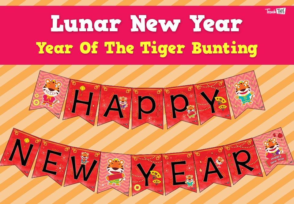 Lunar New Year - Year Of The Tiger Bunting
