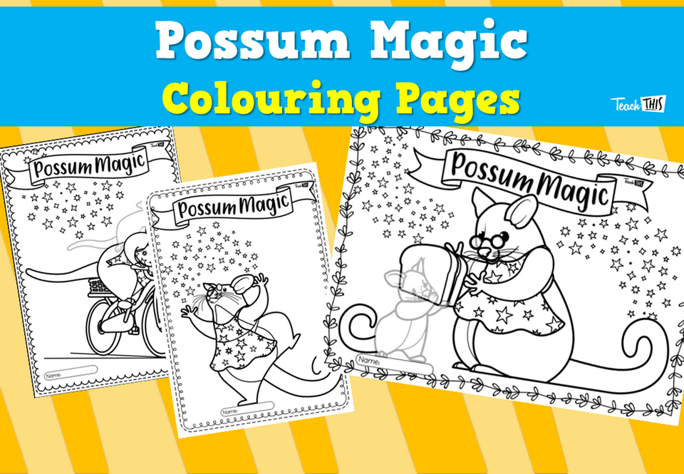 Possum Magic Colouring Pages