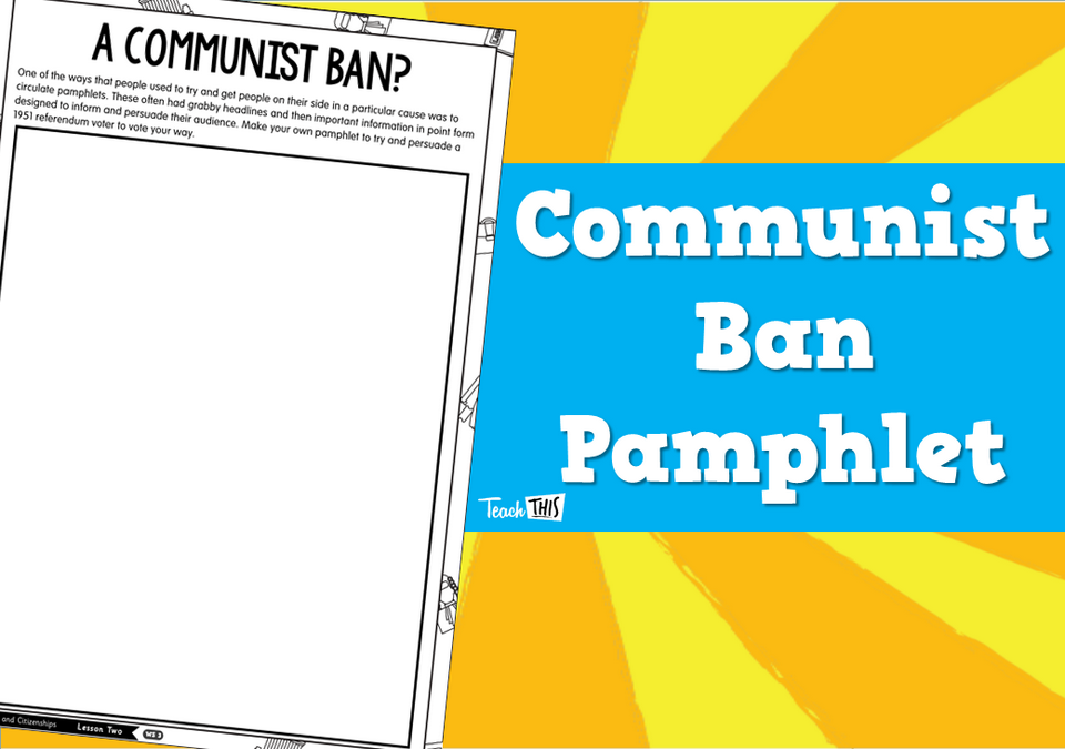 Communist Ban Pamphlet