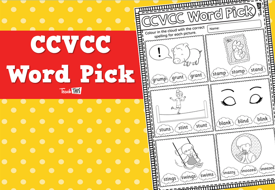 CCVCC Word Pick