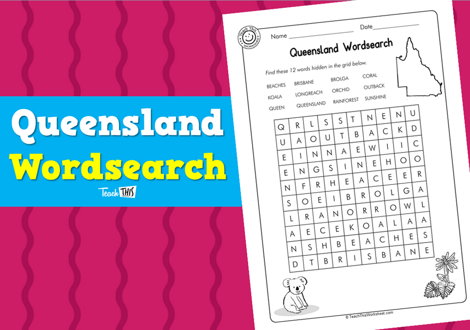 Queensland Wordsearch