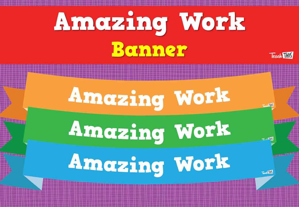 Amazing Work - Banner