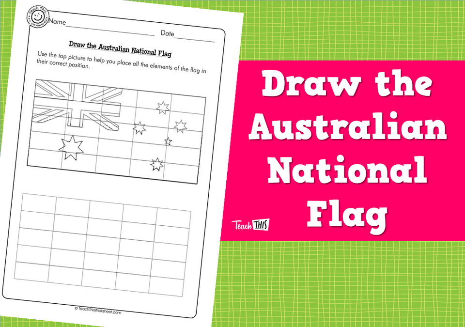 Draw the Australian National Flag