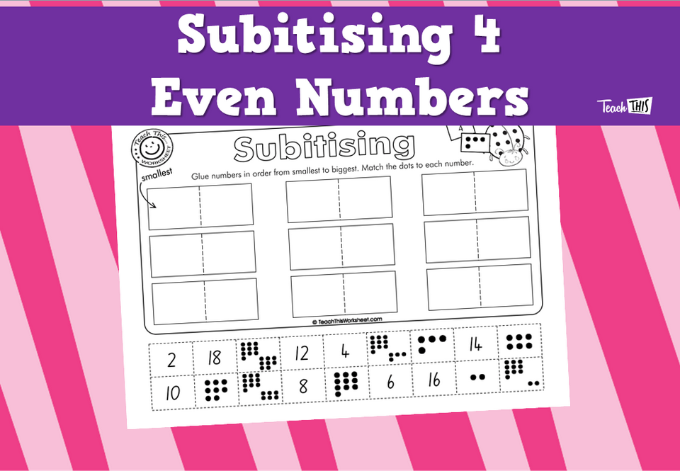 Subitising 4. Even Numbers