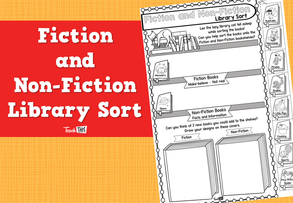 Fiction and Non-Fiction Library Sort
