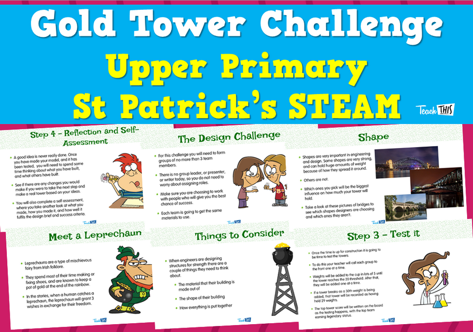 Gold Tower Challenge - Upper Primary St Patrick’s STEAM