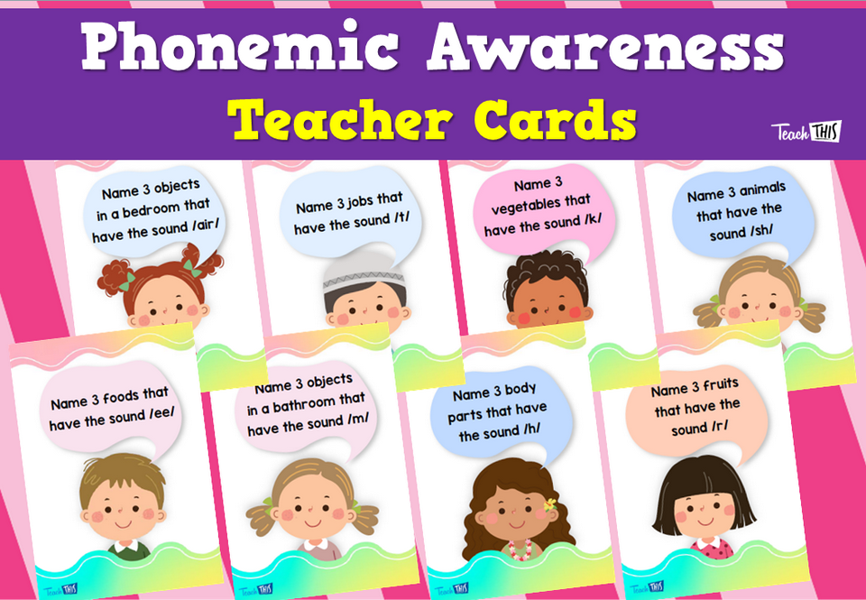 Phonemic Awareness Teacher Cards