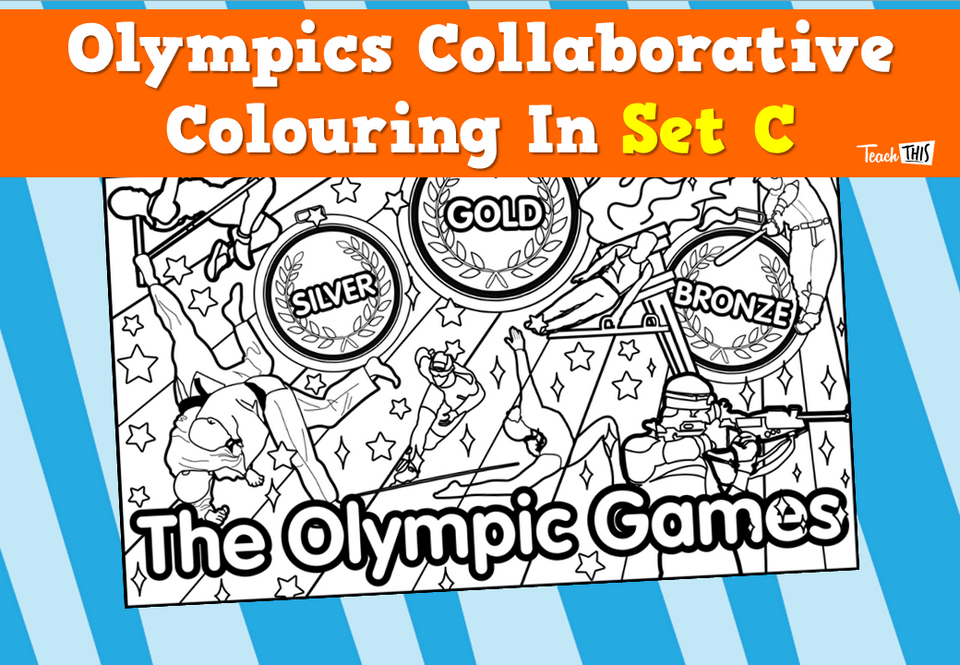 Olympics Collaborative Colouring In - Set C