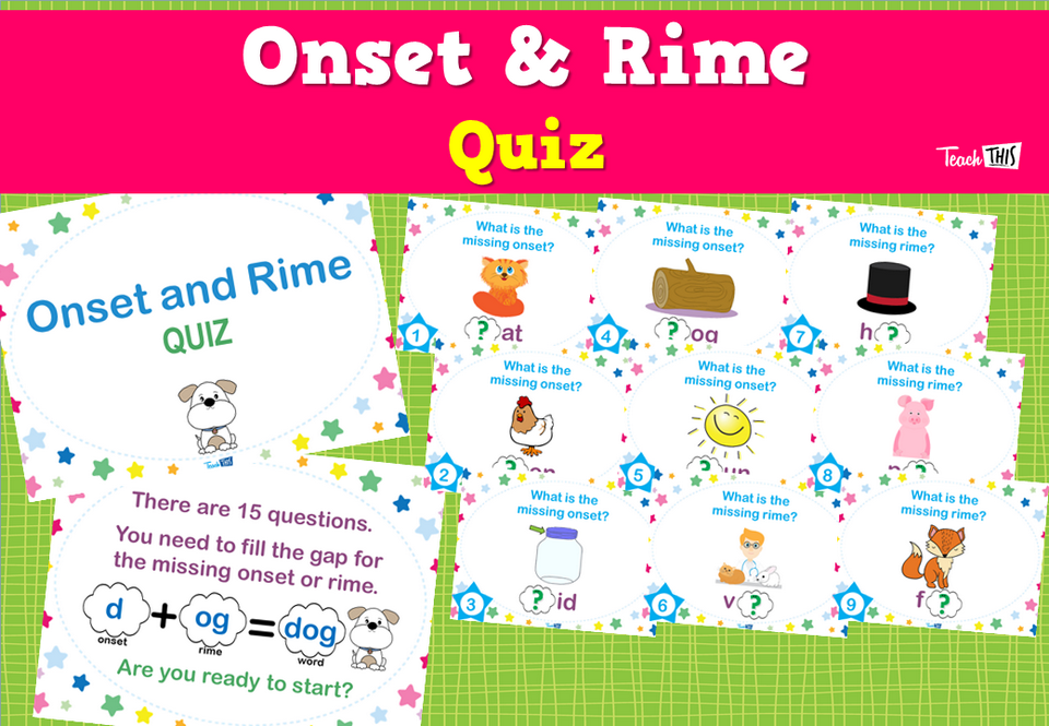 Onset & Rime Quiz