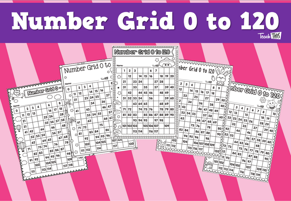 Number Grid 0 to 120