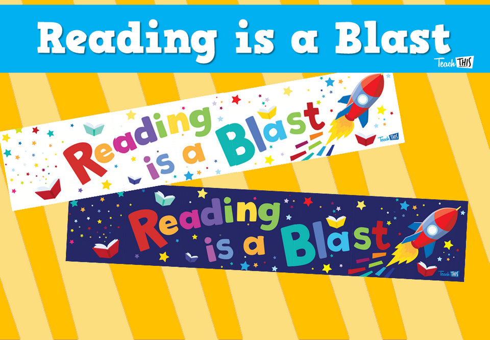 Reading is a Blast - Wall Banner