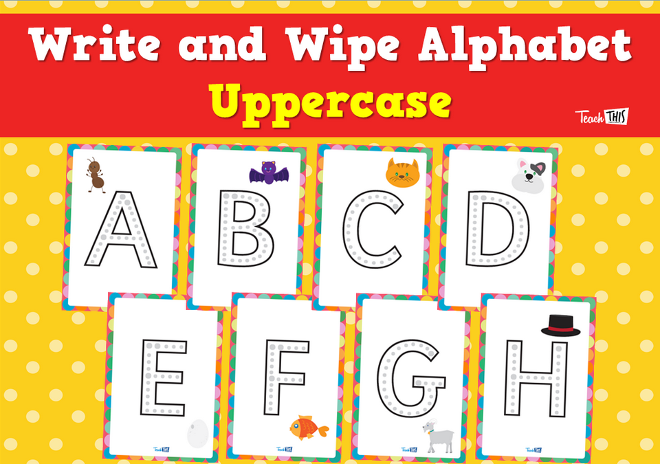 Write and Wipe Alphabet Uppercase