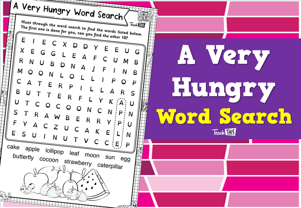 A Very Hungry Word Search
