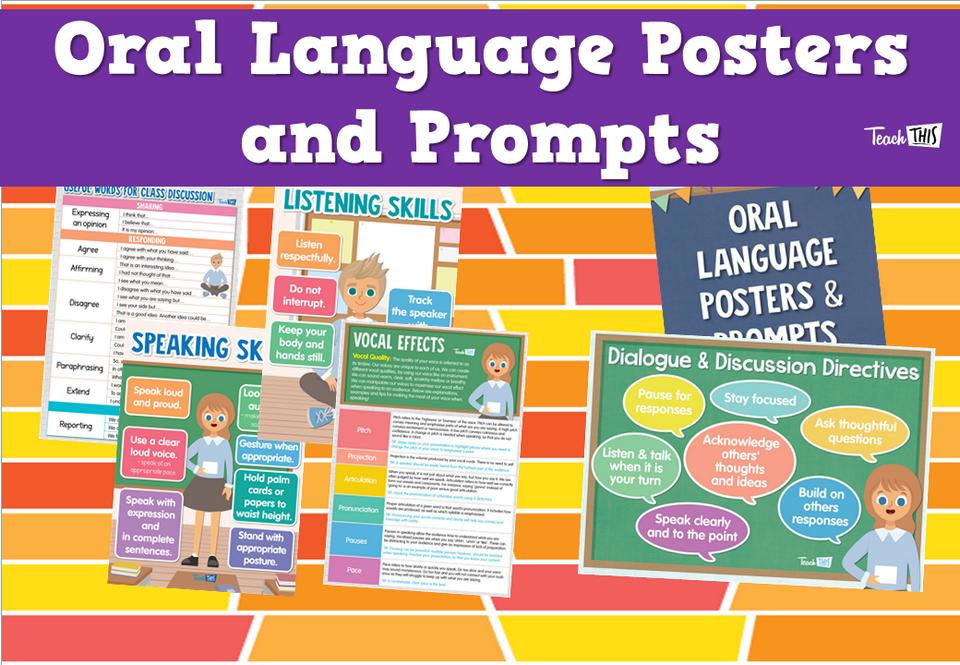 Oral Language Posters and Prompts