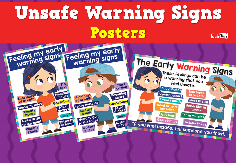 Unsafe Warning Signs Posters