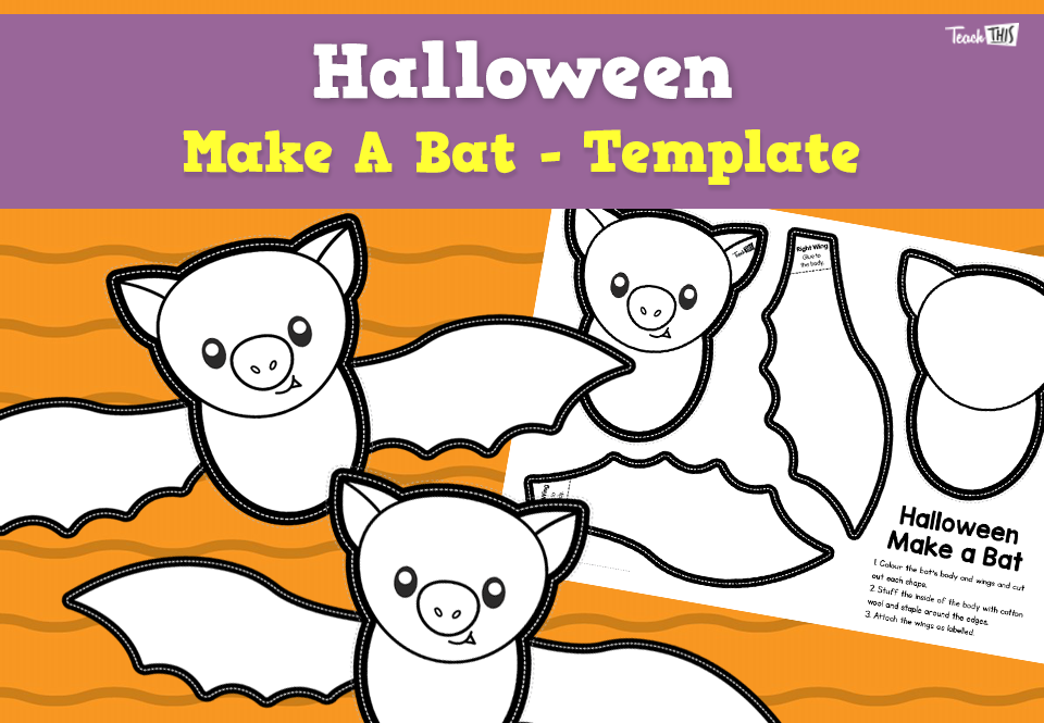 Halloween - Make A Bat Template