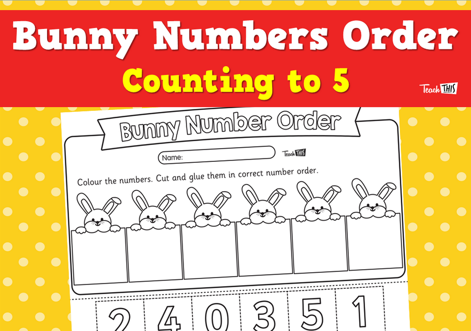 Bunny Numbers Order - Counting to 5