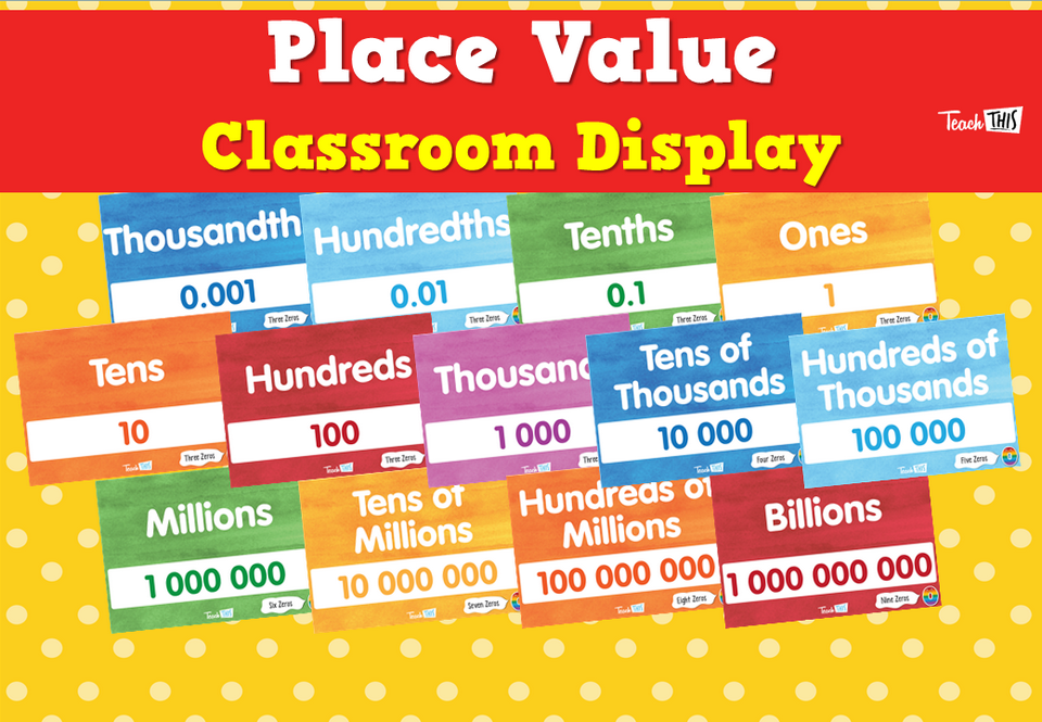 Place Value Classroom Display