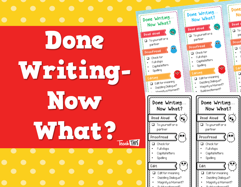 Done writing - Now What?