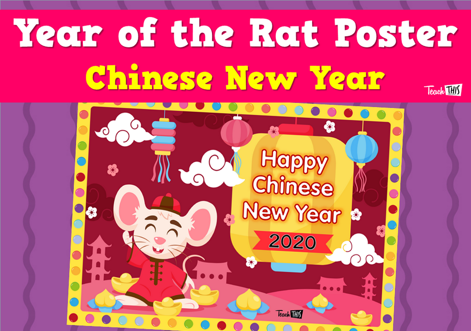 Year of the Rat Poster - Chinese New Year