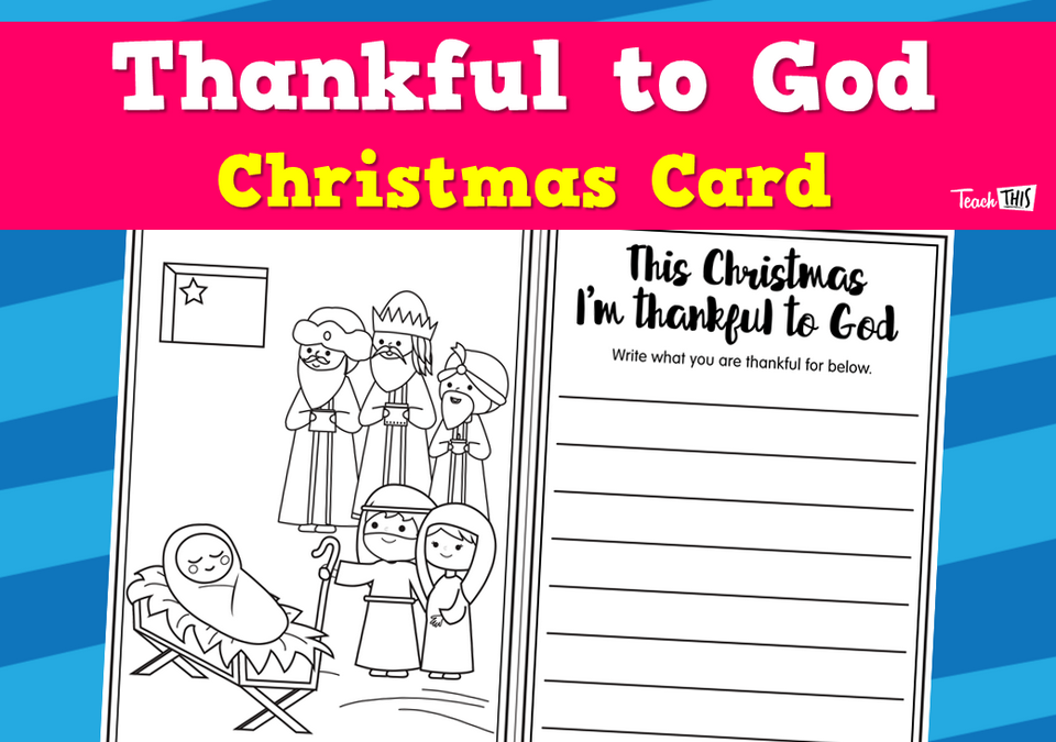 Thankful to God - Christmas Card