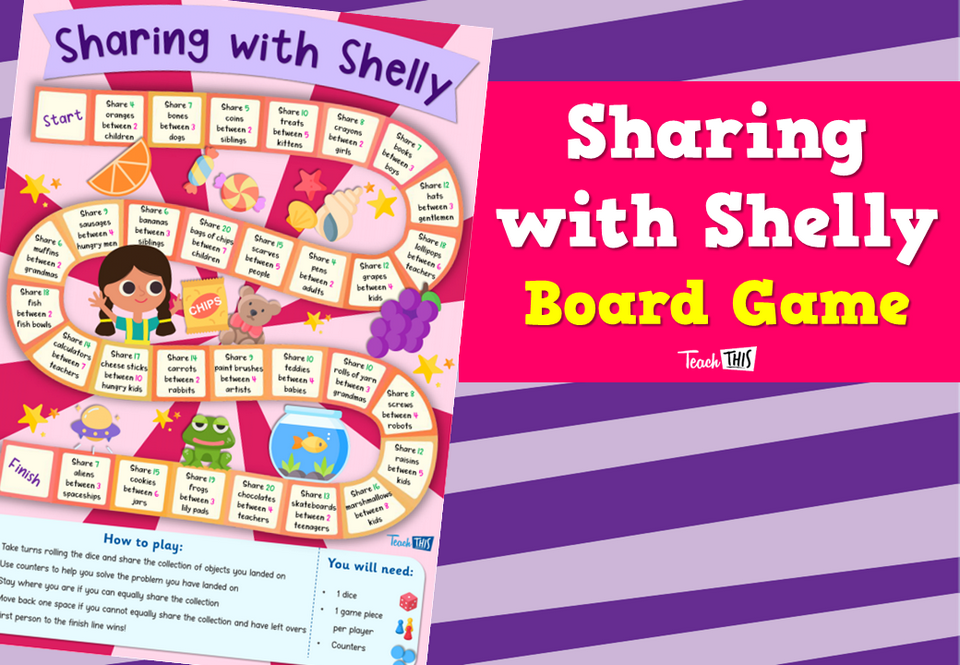 Sharing with Shelly Board Game
