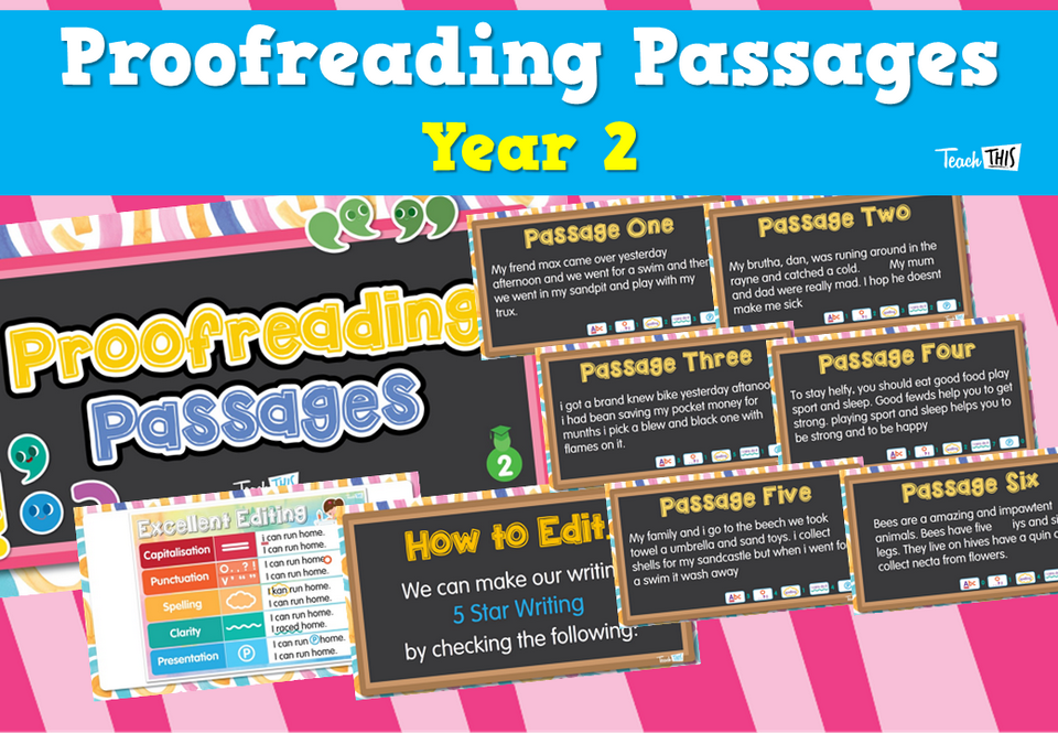 Proofreading Passages - Year 2