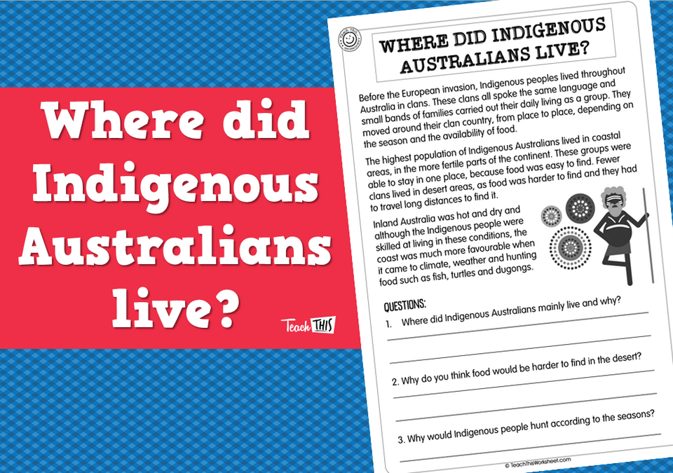 Where did indigenous Australians live?