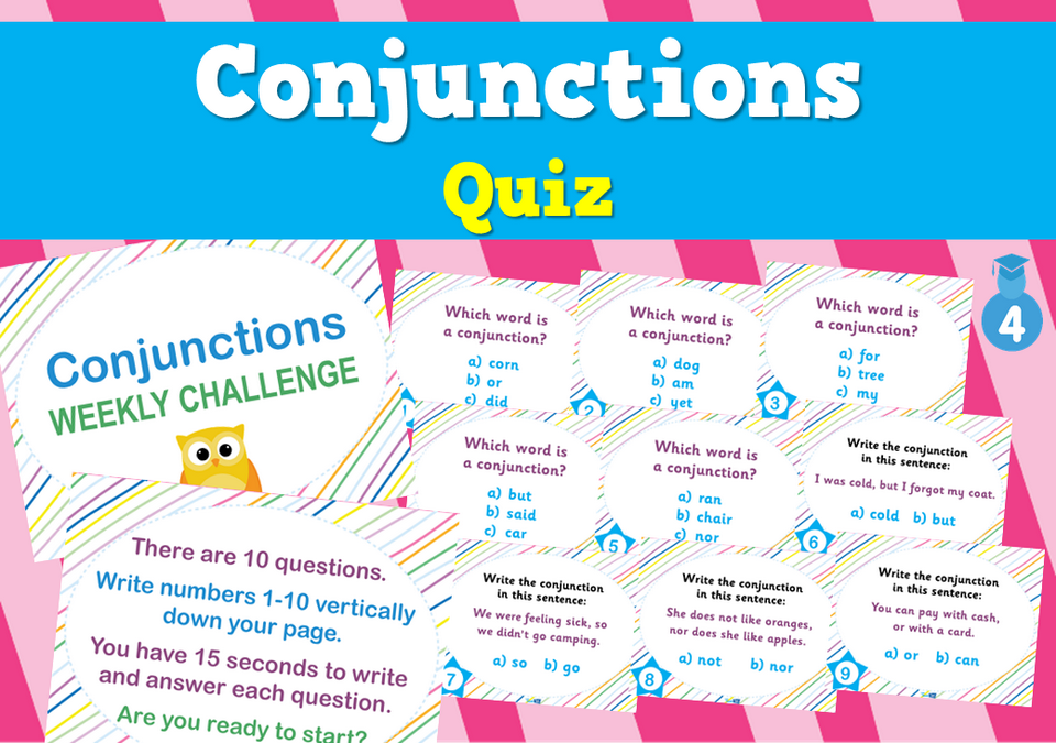Conjunctions - Quiz