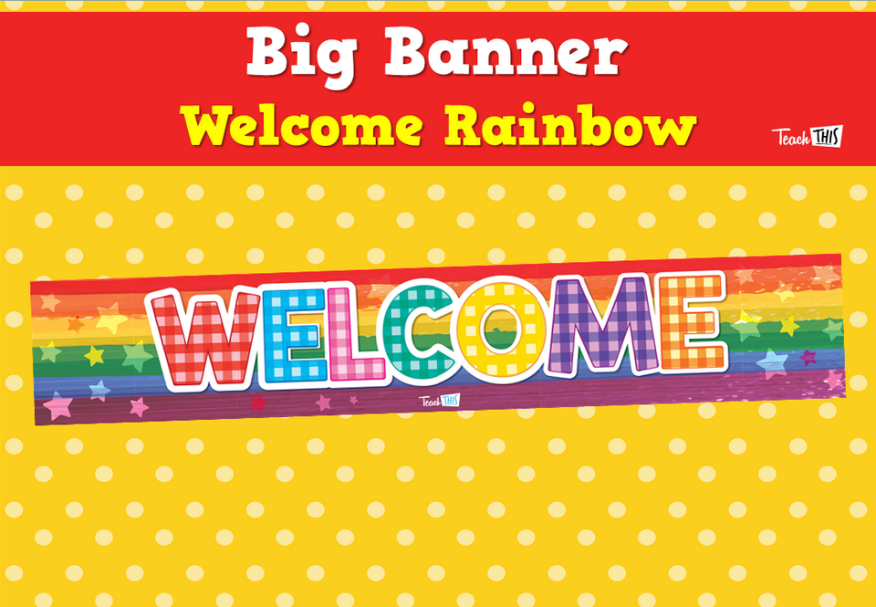 Big Banner - Welcome Rainbow
