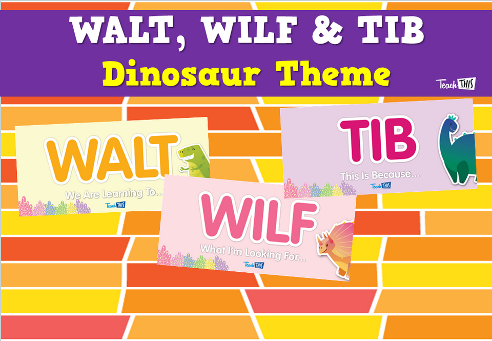 WALT, WILF & TIB  - Dinosaur Theme