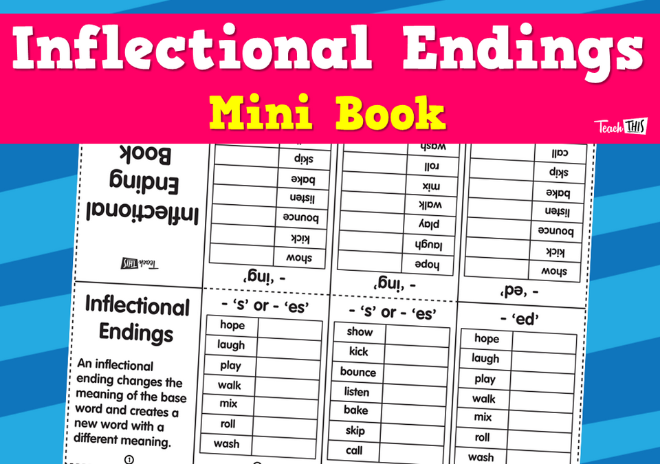 Inflection Endings Mini Book