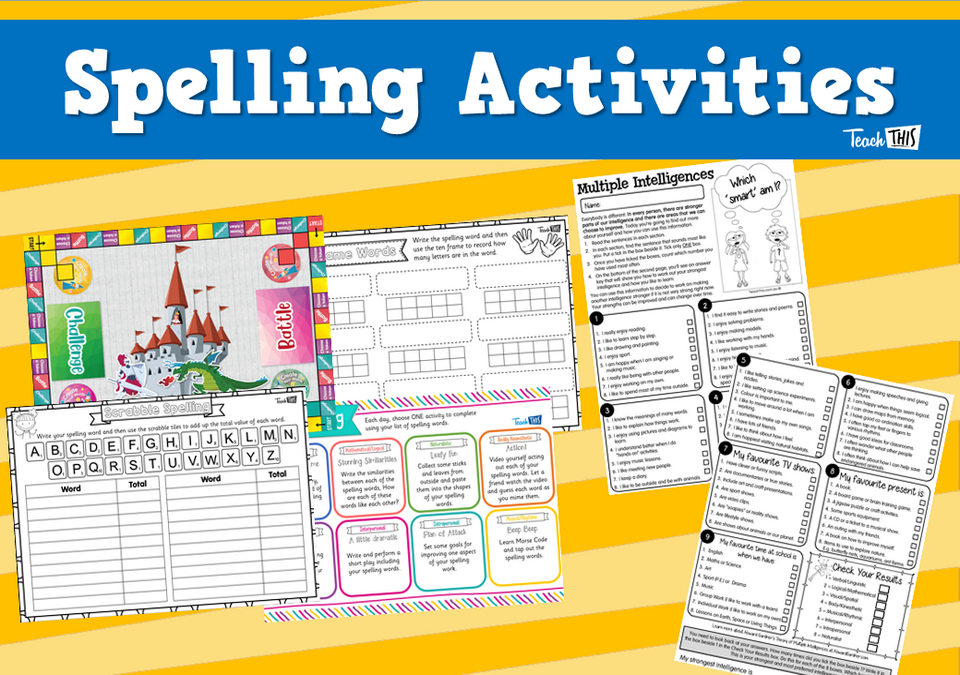Spelling Activities Super Pack