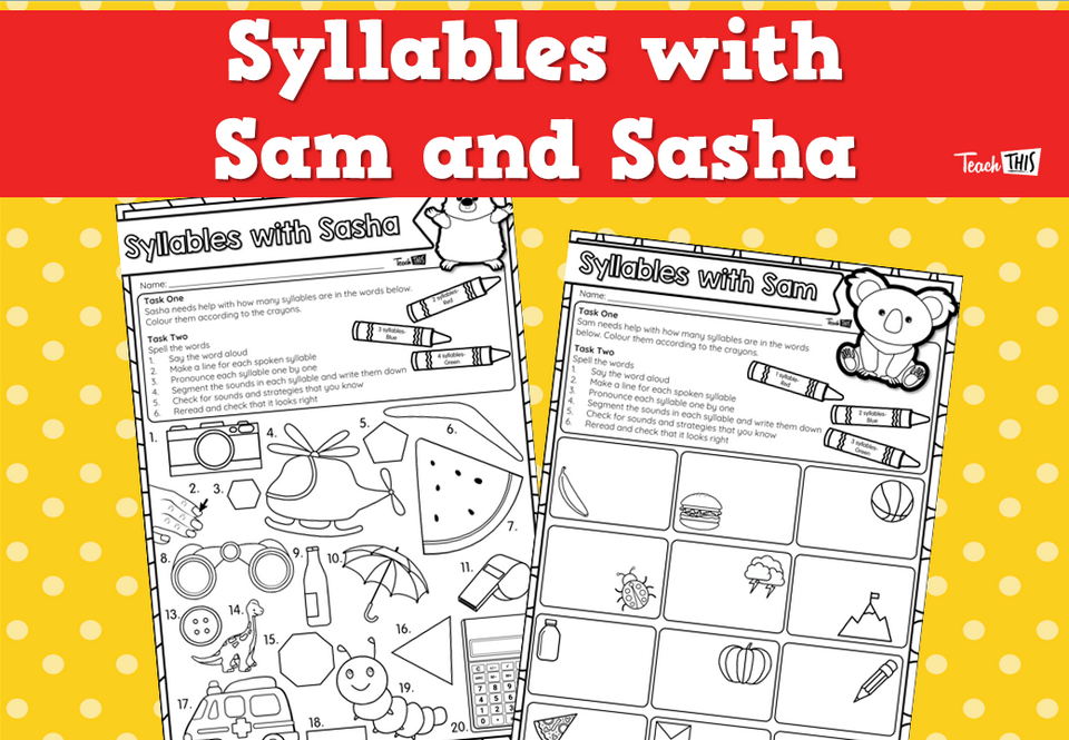 Syllables with Sam and Sasha