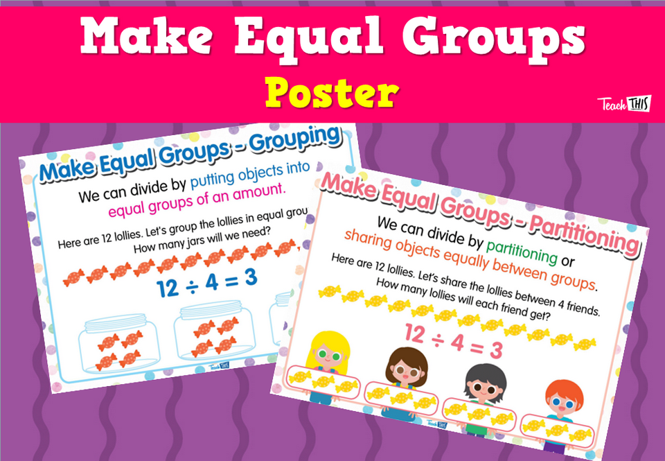 Make Equal Groups Poster