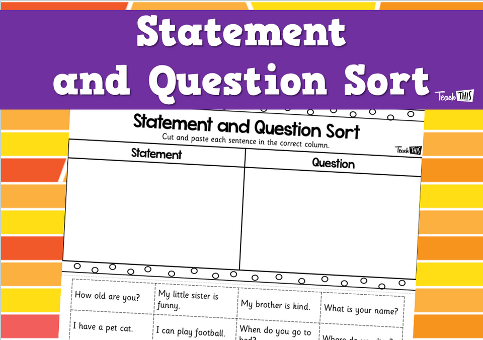 Statement and Question Sort