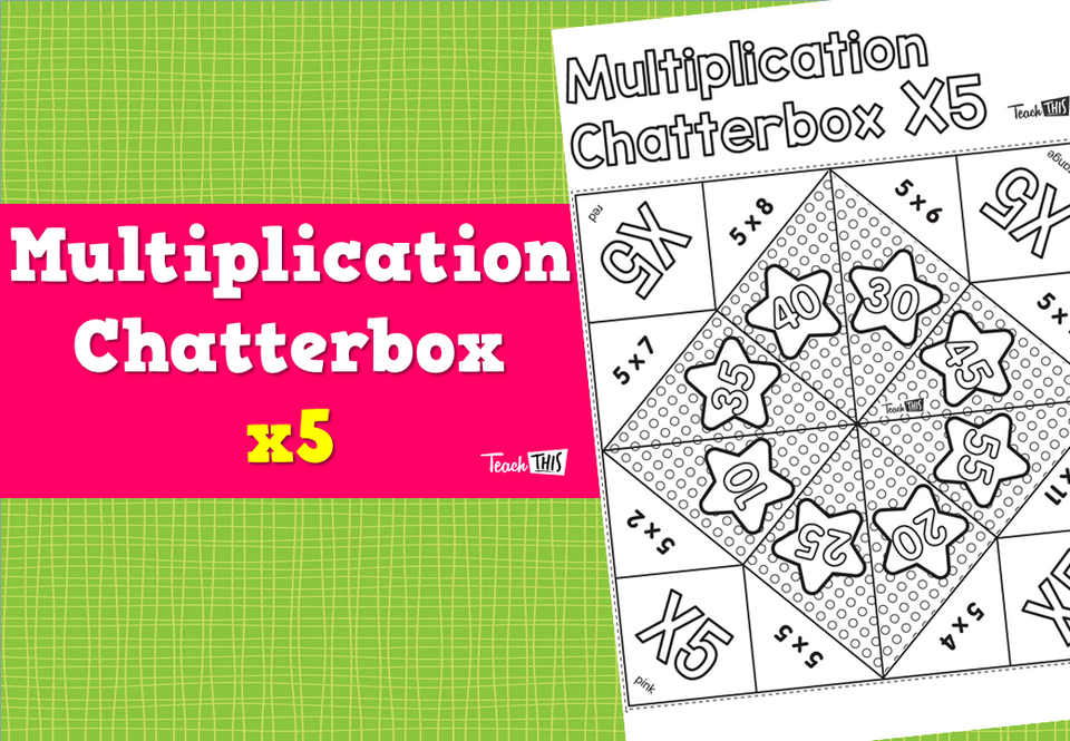 Multiplication Chatterbox 5’s