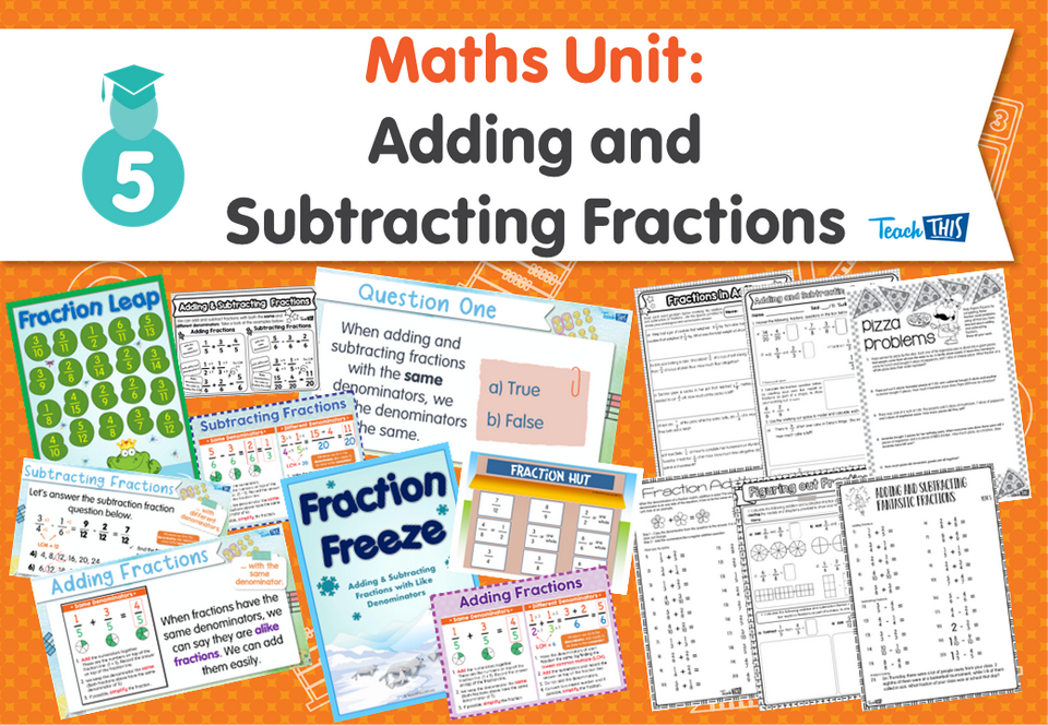 Maths Unit: Adding and Subtracting Fractions Year 5