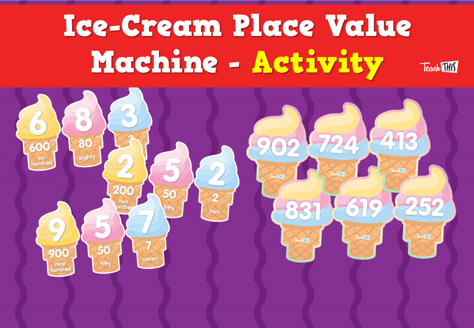 Ice-Cream Place Value Machine - Activity